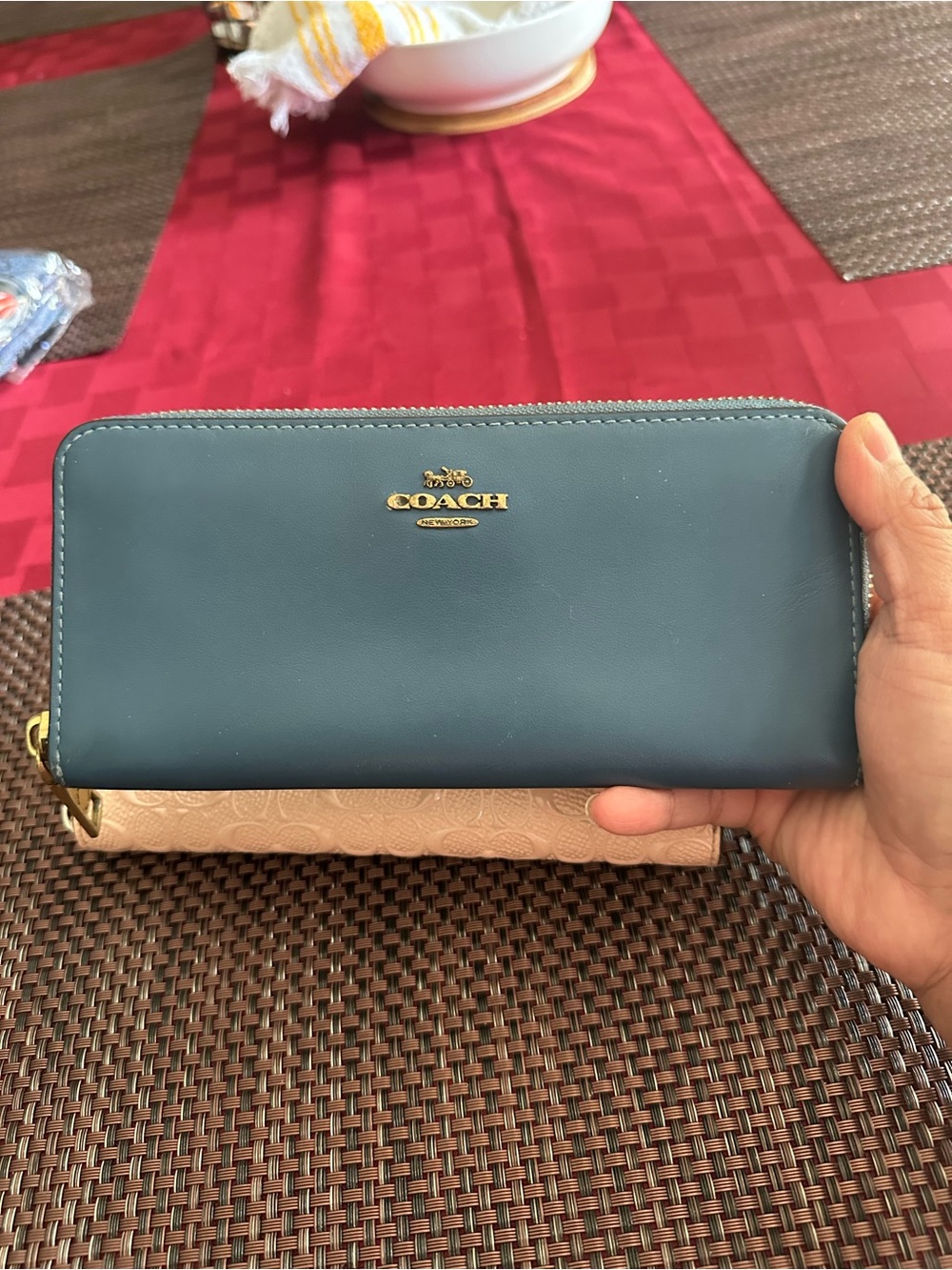 Coach Zip around Wallet